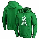 Men's Los Angeles Angels of Anaheim Fanatics Branded Kelly Green St. Patrick's Day White Logo Pullover Hoodie,baseball caps,new era cap wholesale,wholesale hats